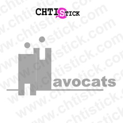 chtistick STICKERS LOGO AVOCAT DEPOLI