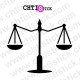 chtistick Stickers balance de justice