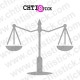 chtistick Stickers balance de justice dépoli