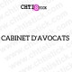 chtistick LETTRAGE ADHESIF CABINET AVOCATS 2