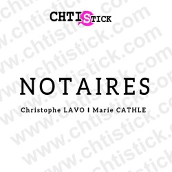 chtistick Lettrage Notaire personnalisable