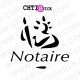 chtistick STICKER LOGO NOTAIRE