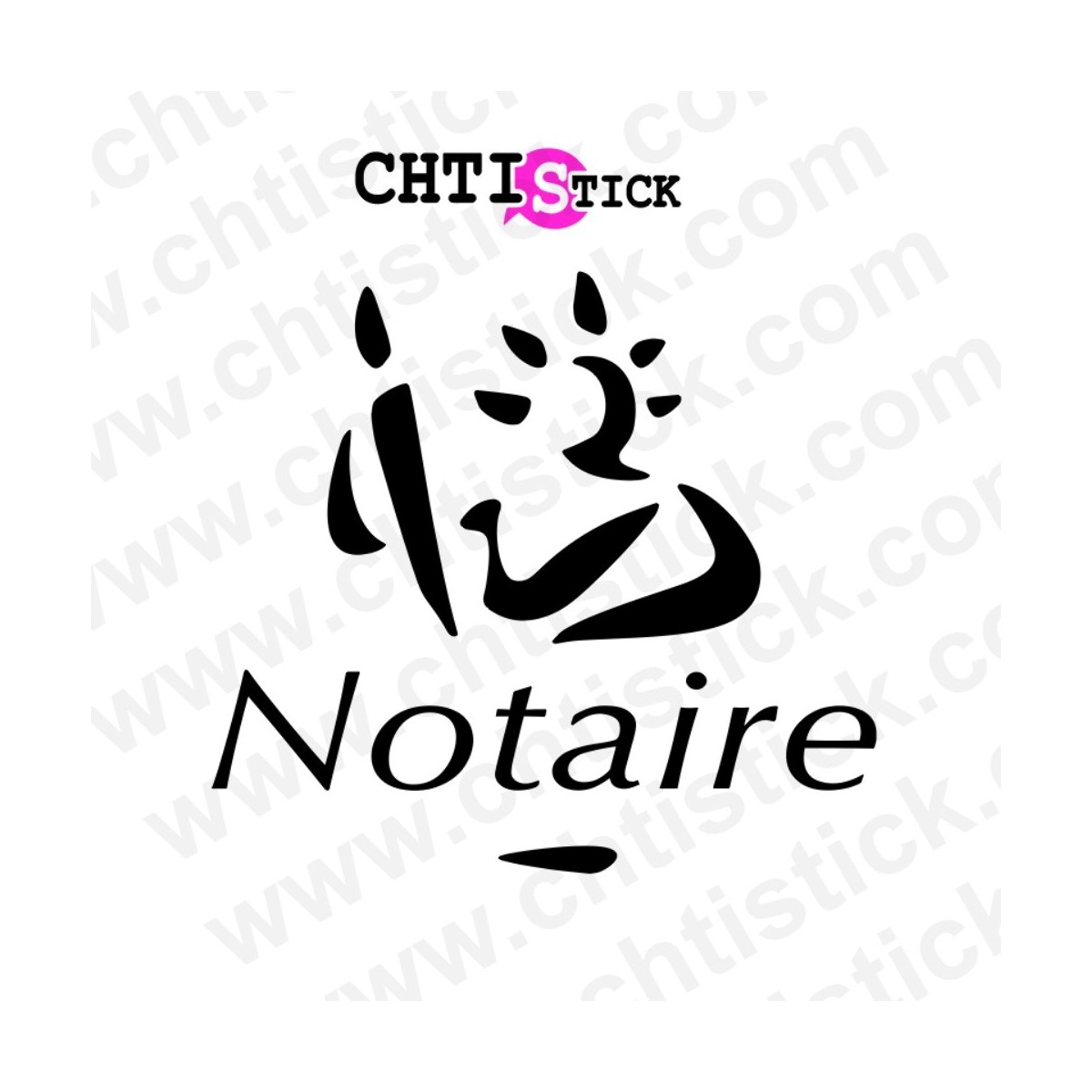 chtistick STICKER LOGO NOTAIRE
