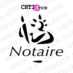 chtistick STICKER LOGO NOTAIRE