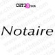 chtistick Lettrage Notaire personnalisable 