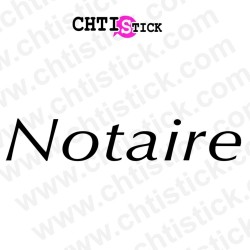 chtistick Lettrage Notaire personnalisable 