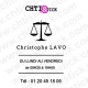Autocollant Horaires Avocat