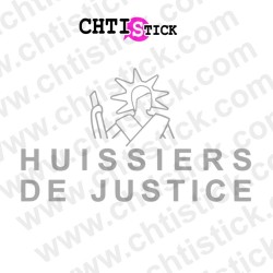 chtistick STICKER HUISSIER JUSTICE DEPOLI