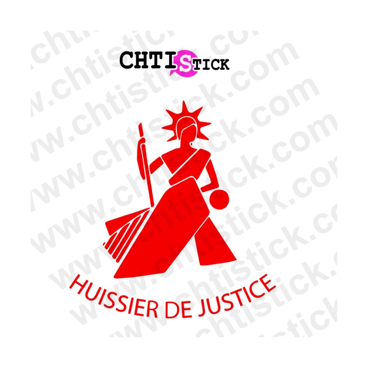 chtistick STICKER LOGO HUISSIER JUSTICE 3