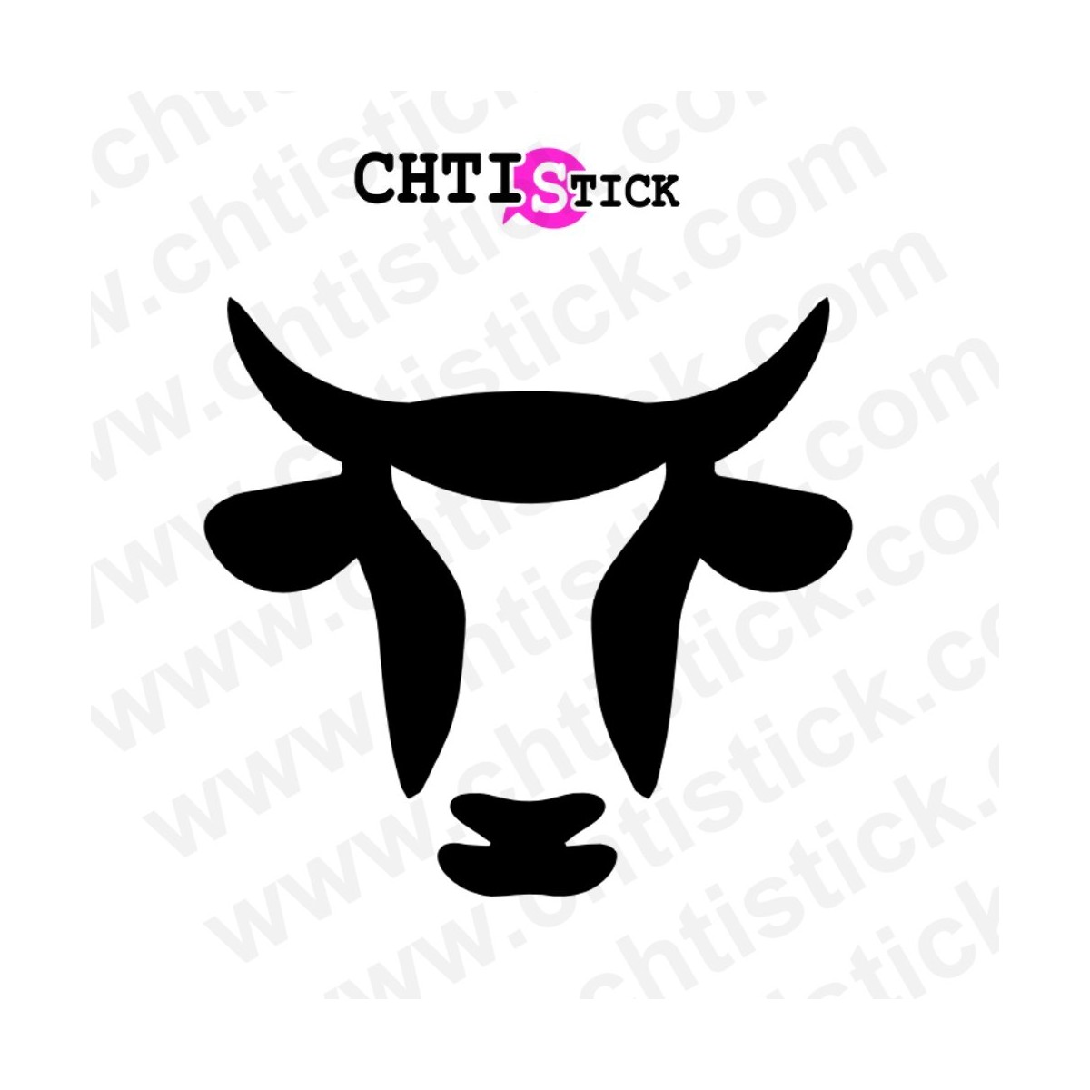 chtistick STICKER VACHE