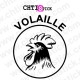 chtistick AUTOCOLLANT VOLAILLE