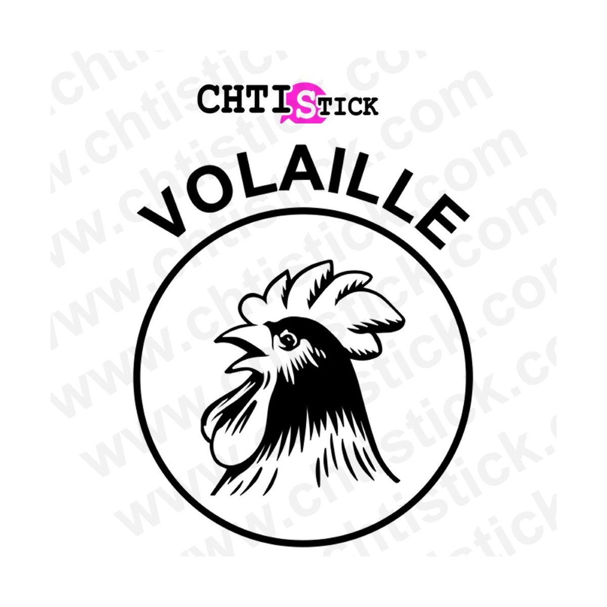 chtistick AUTOCOLLANT VOLAILLE