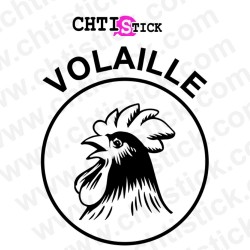 chtistick AUTOCOLLANT VOLAILLE