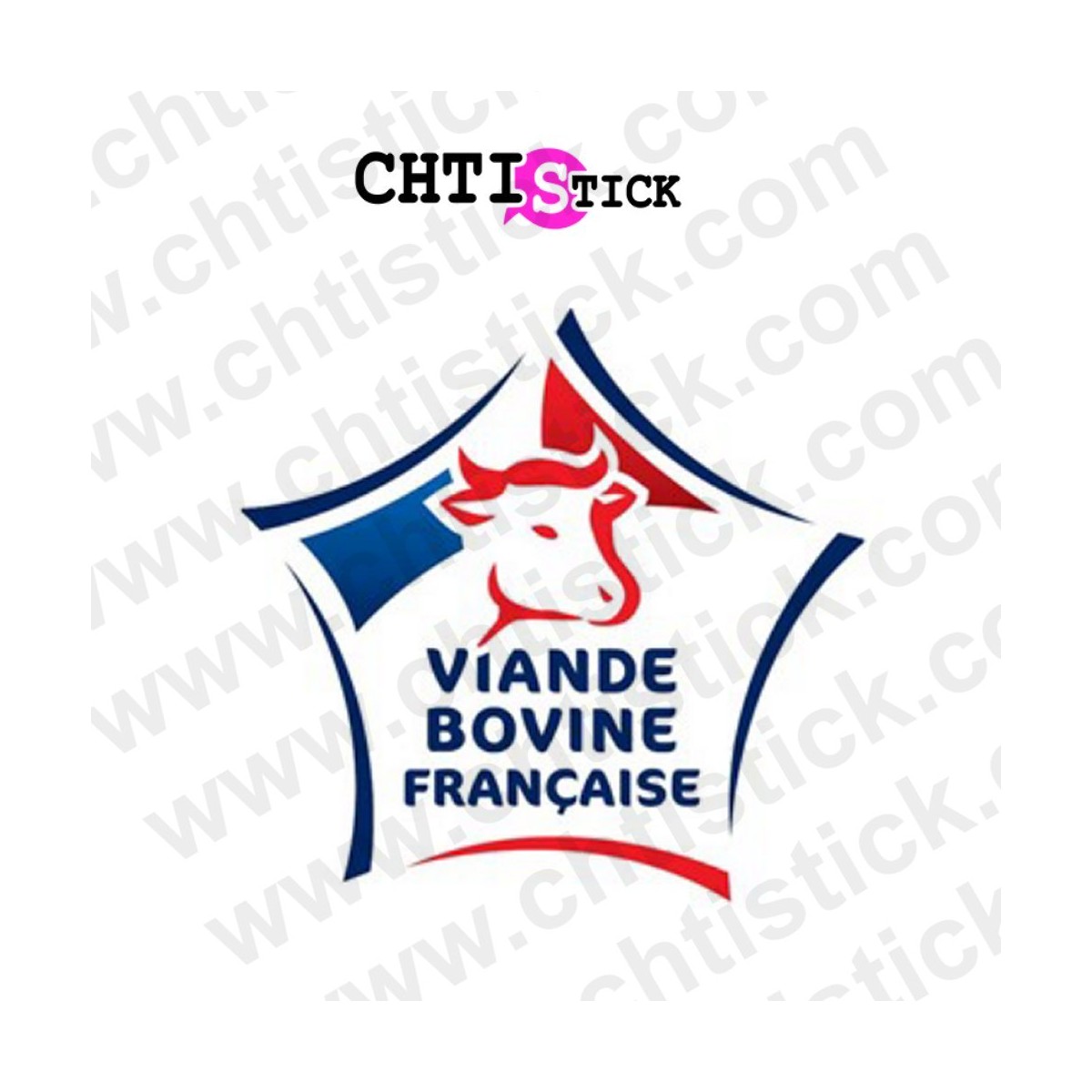 chtistick Stickers viande bovine francaise