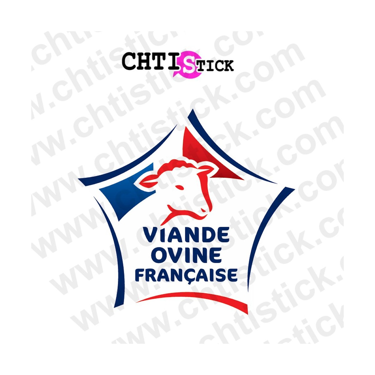 chtistick Stickers viande ovine francaise