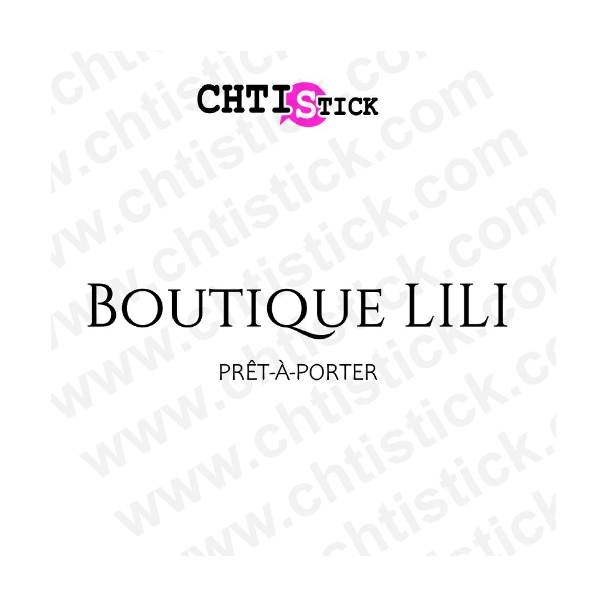 chtistick Autocollant PRÊT-À-PORTER
