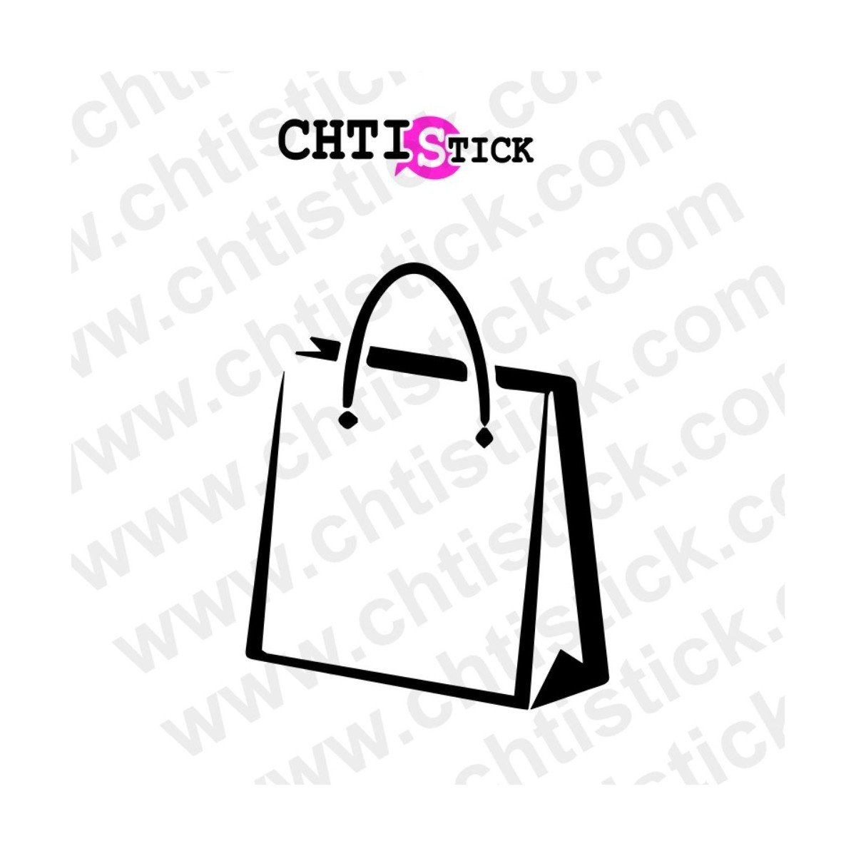 chtistick STICKERS SAC SHOPPING