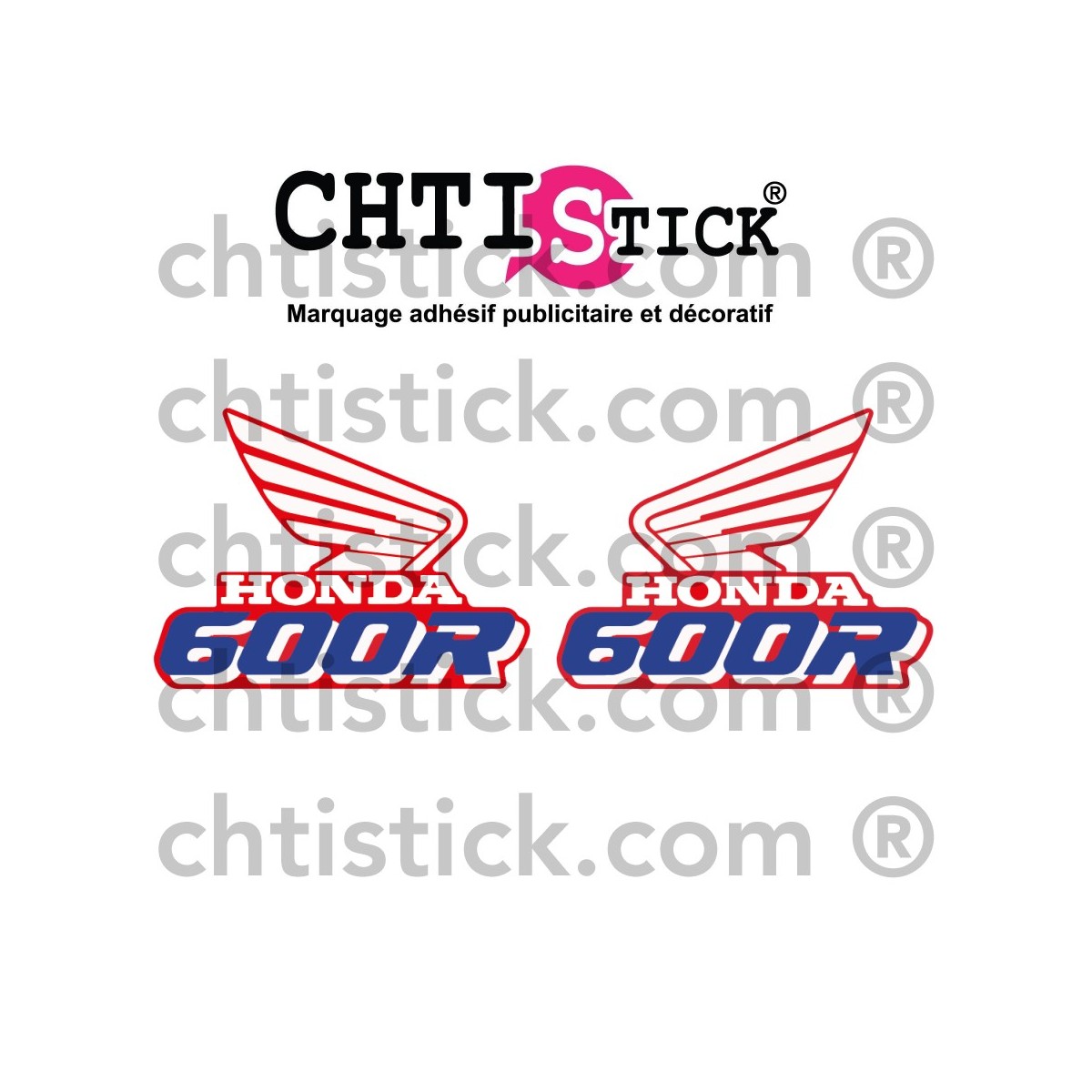 AUTOCOLLANT HONDA 600 XR 1990