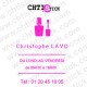 chtistick Autocollant Horaires Onglerie