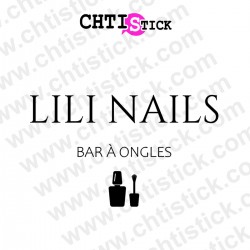 chtistick Autocollant bar à ongles logo