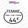 chtistick Autocollants tarifs prix