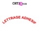chtistick STICKER TEXTE ARRONDI 