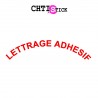 chtistick STICKER TEXTE ARRONDI 