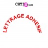 chtistick STICKER TEXTE DEMI CERCLE