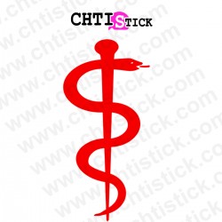 chtistick sticker caducée