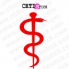 chtistick sticker caducée