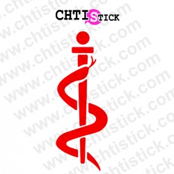 chtistick caducée médical xl