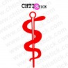 chtistick caducée médical