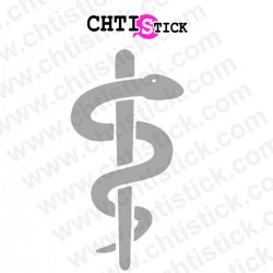 chtistick Caducée médical dépoli
