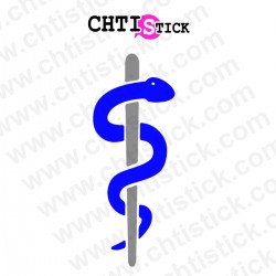 chtistick caducée médical xl