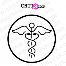 chtistick caducée rond