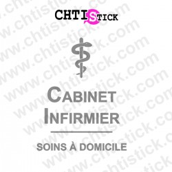chtistick autocollant cabinet infirmier