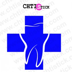 chtistick stickers dent croix