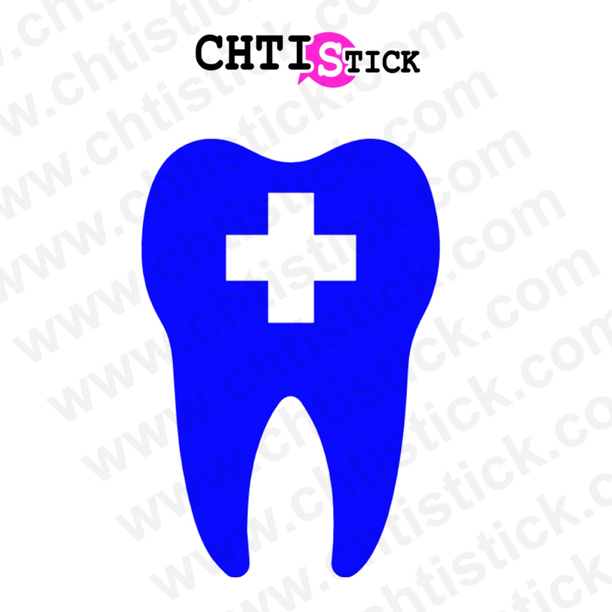 chtistick STICKERS DENT CROIX