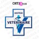 chtistick autocollant logo veterinaire