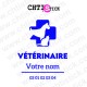 chtistick autocollant vétérinaire