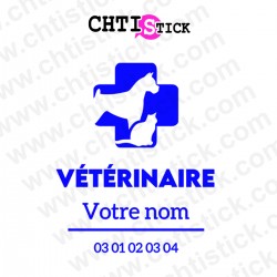 chtistick autocollant vétérinaire