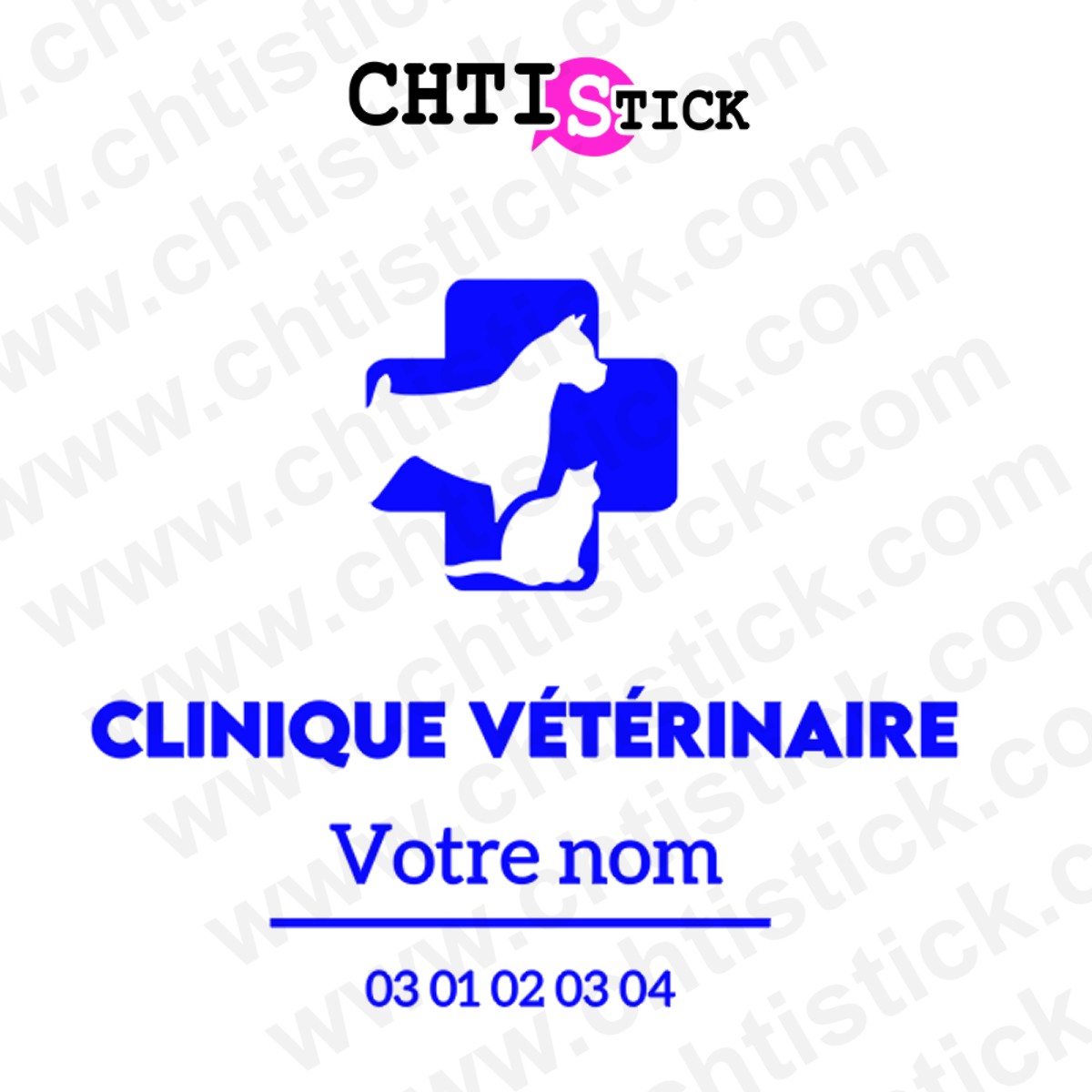 chtistick stickers clinique vétérinaire