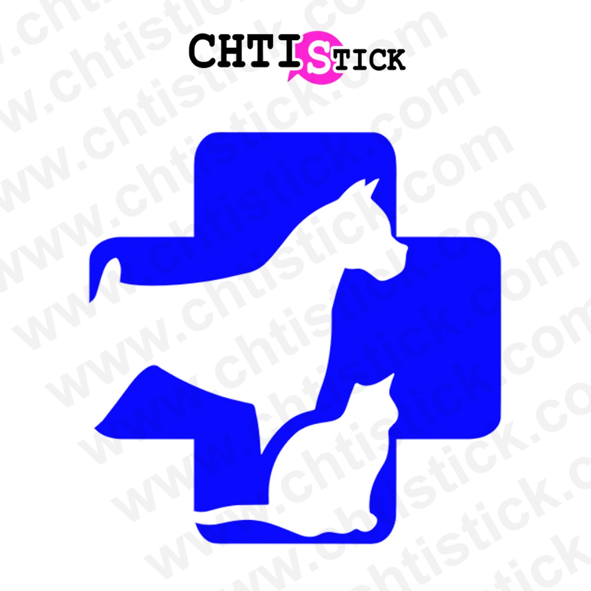 chtistick autocollant vétérinaire