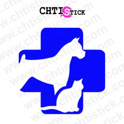 chtistick autocollant vétérinaire