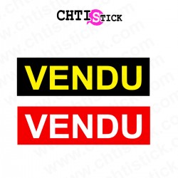 Autocollant vendu 