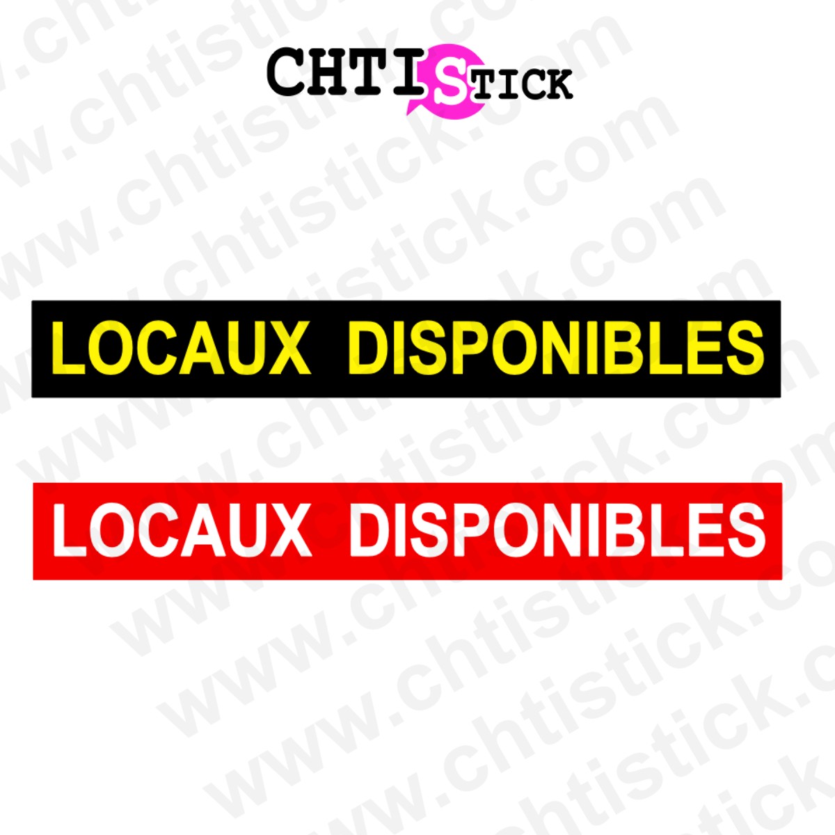 Autocollant locaux disponibles