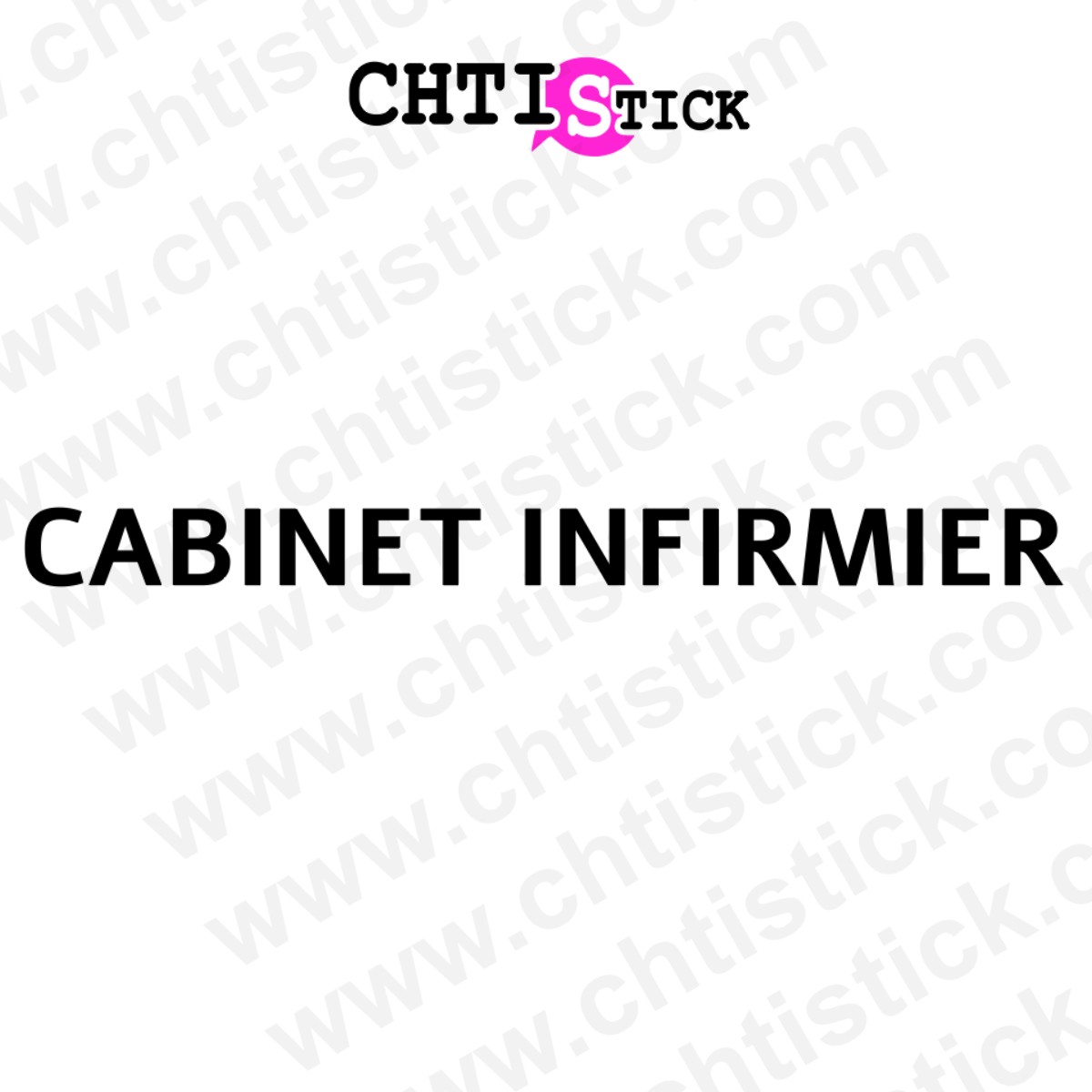 chtistick stickers vitrine infirmier