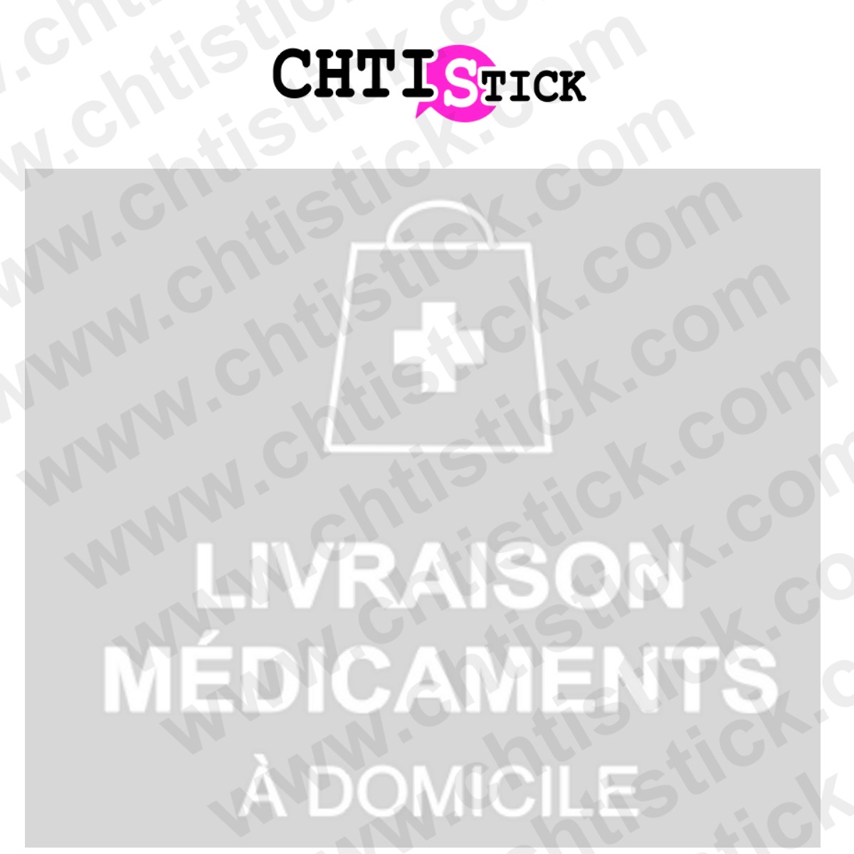 Sticker livraison médicaments domicile