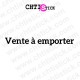 chtistick Autocollant vente à emporter
