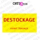 Autocollant destockage travaux